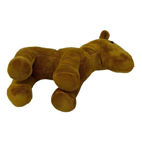 Horse Pony Brown White Mane 10 inch Plush Stuffed Animal Toy Carry Along Travel - Picture 4 of 9